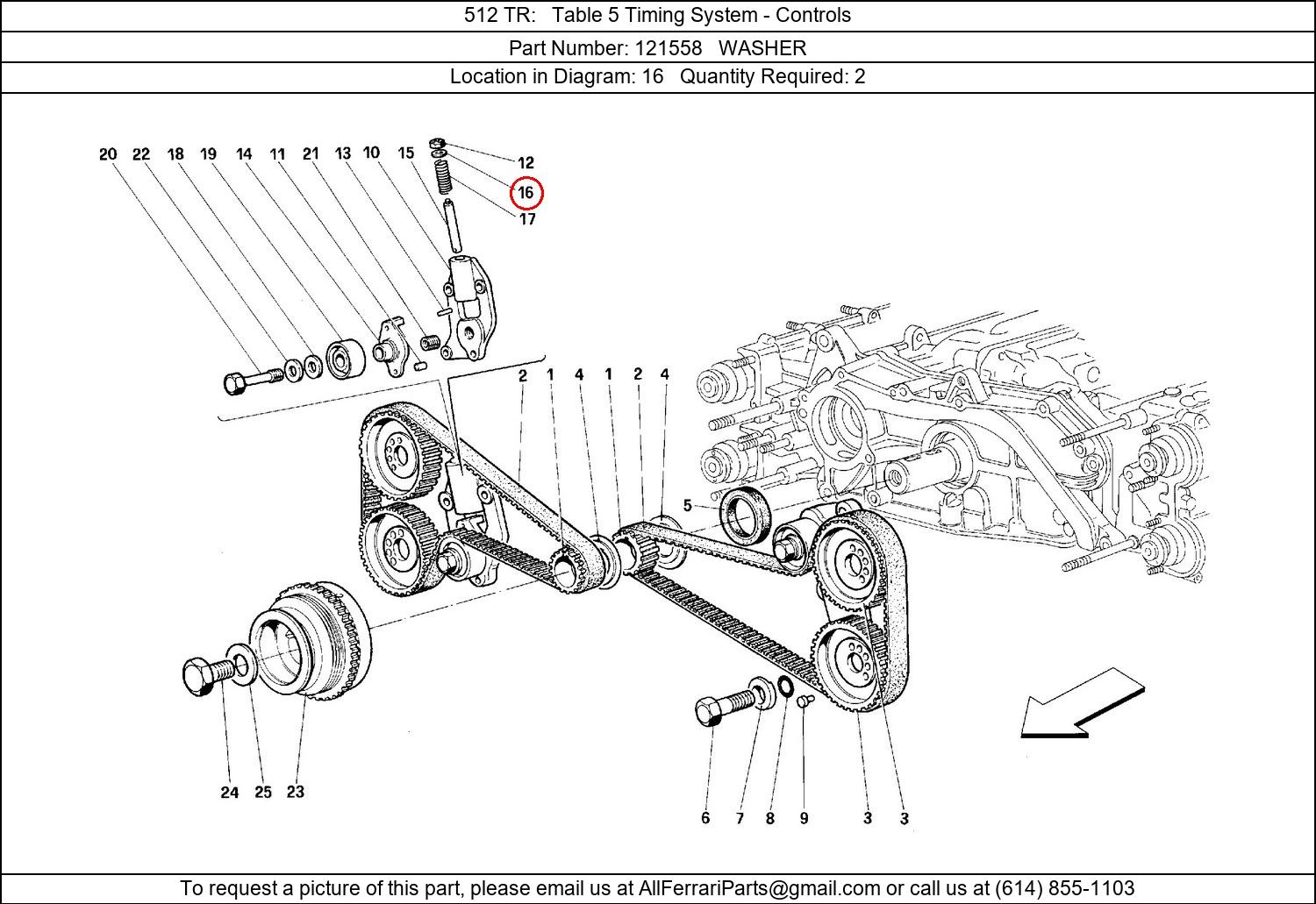 Ferrari Part 121558