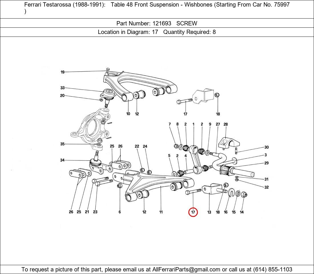 Ferrari Part 121693