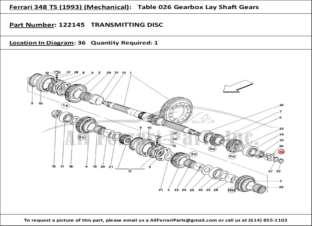 Ferrari Part 122145