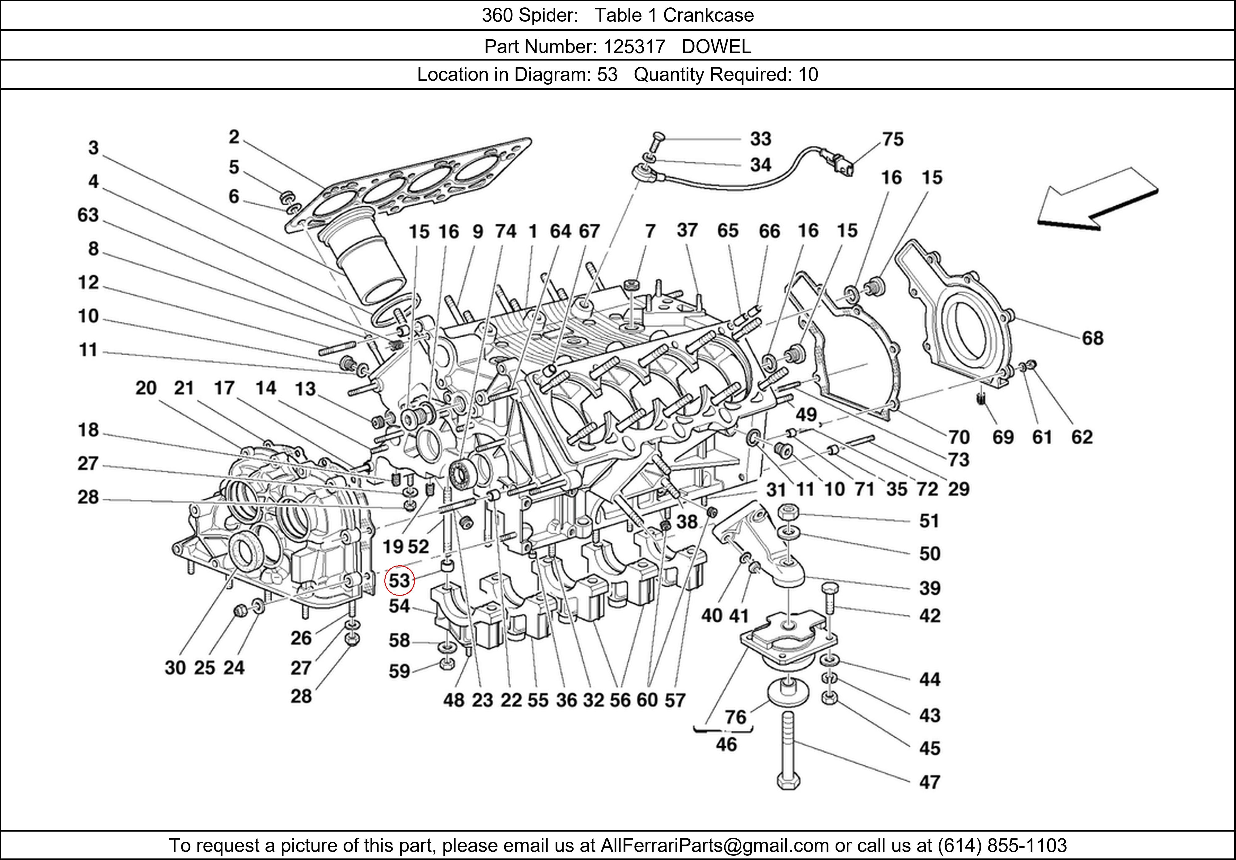 Ferrari Part 125317