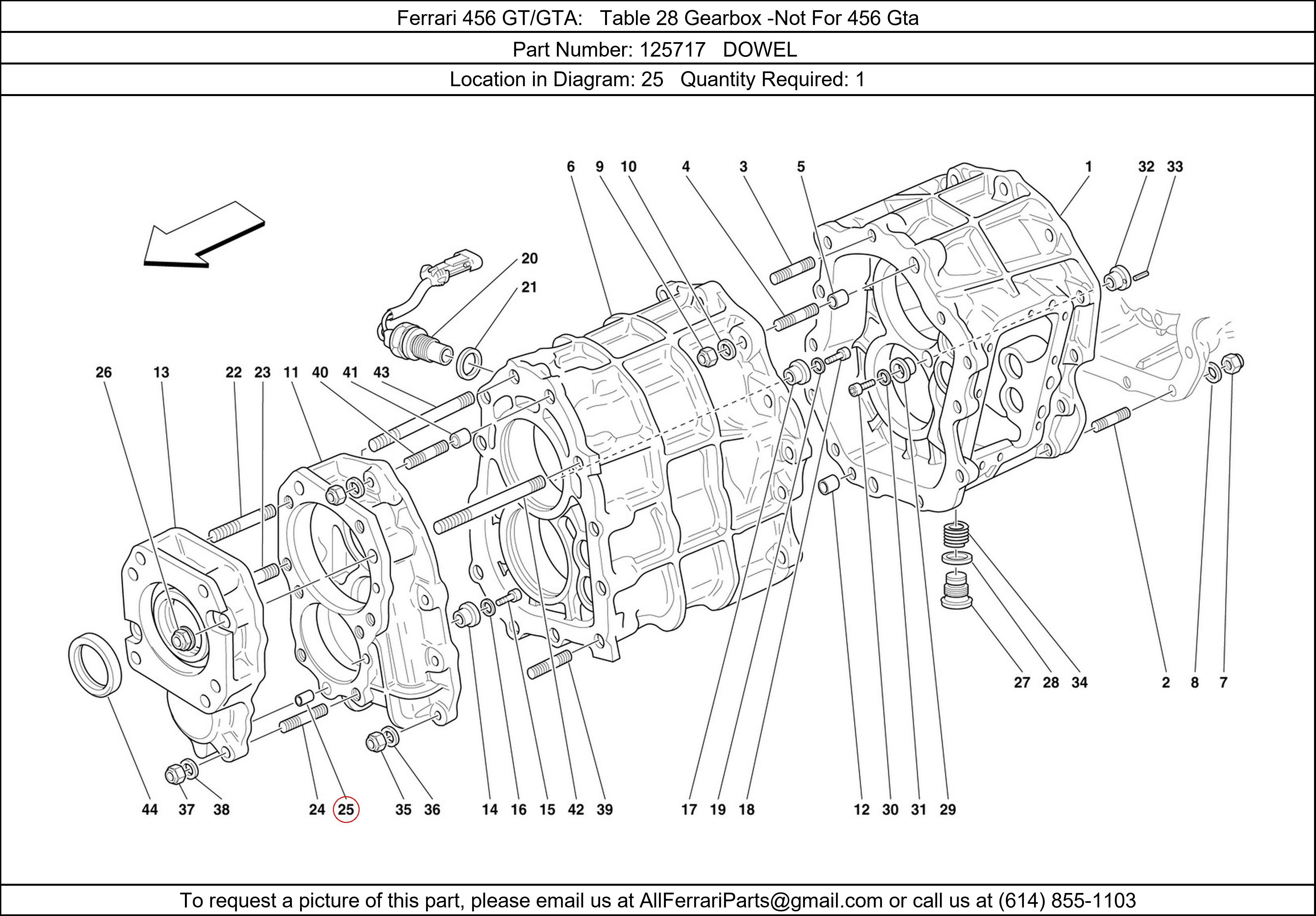 Ferrari Part 125717