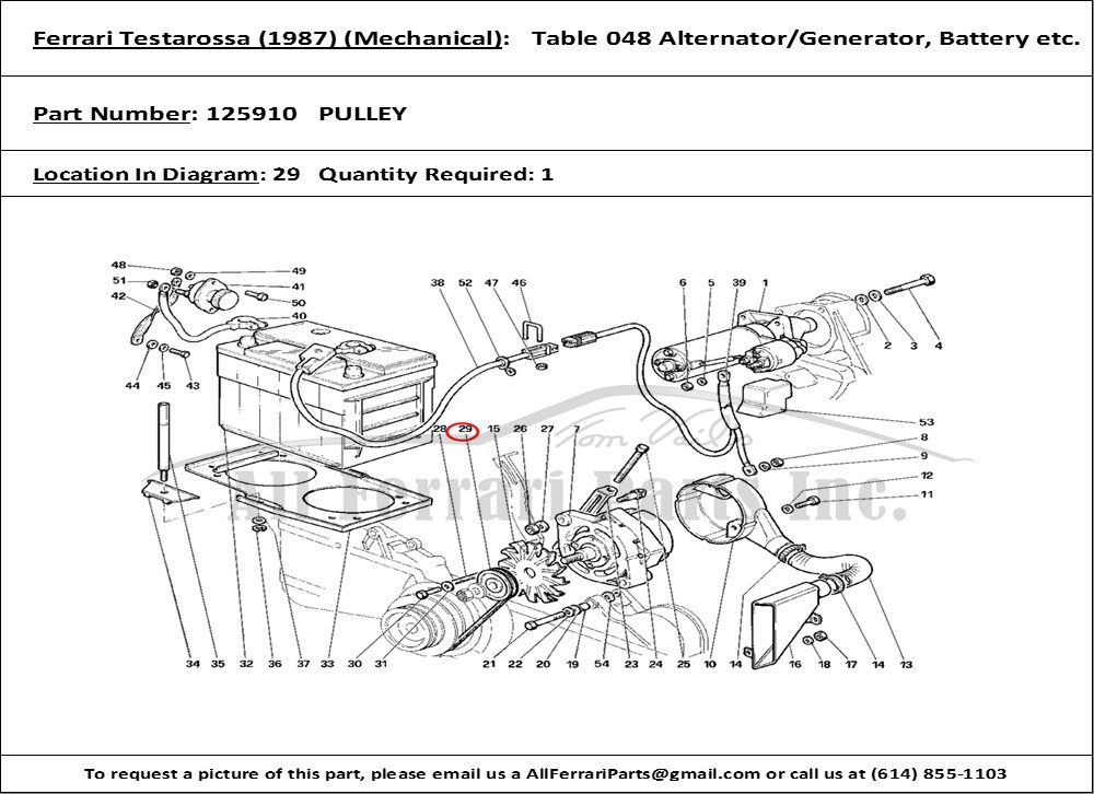 Ferrari Part 125910