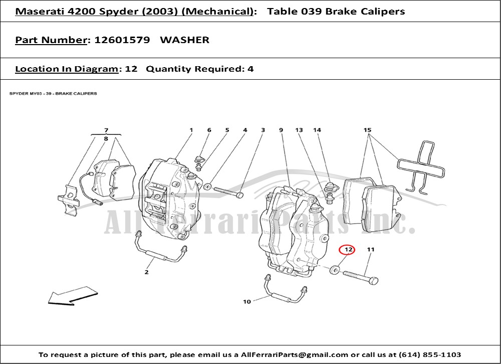 Ferrari Part 12601579