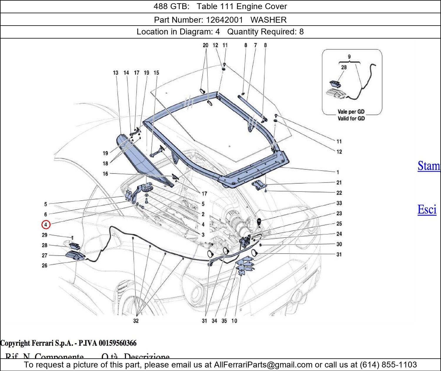 Ferrari Part 12642001