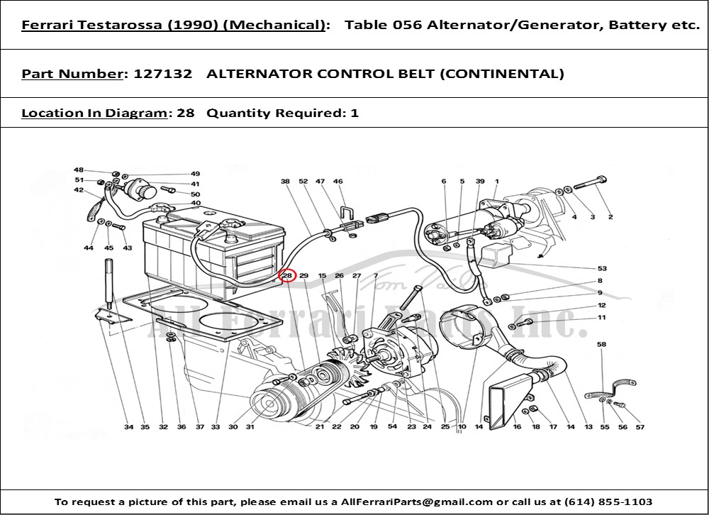 Ferrari Part 127132