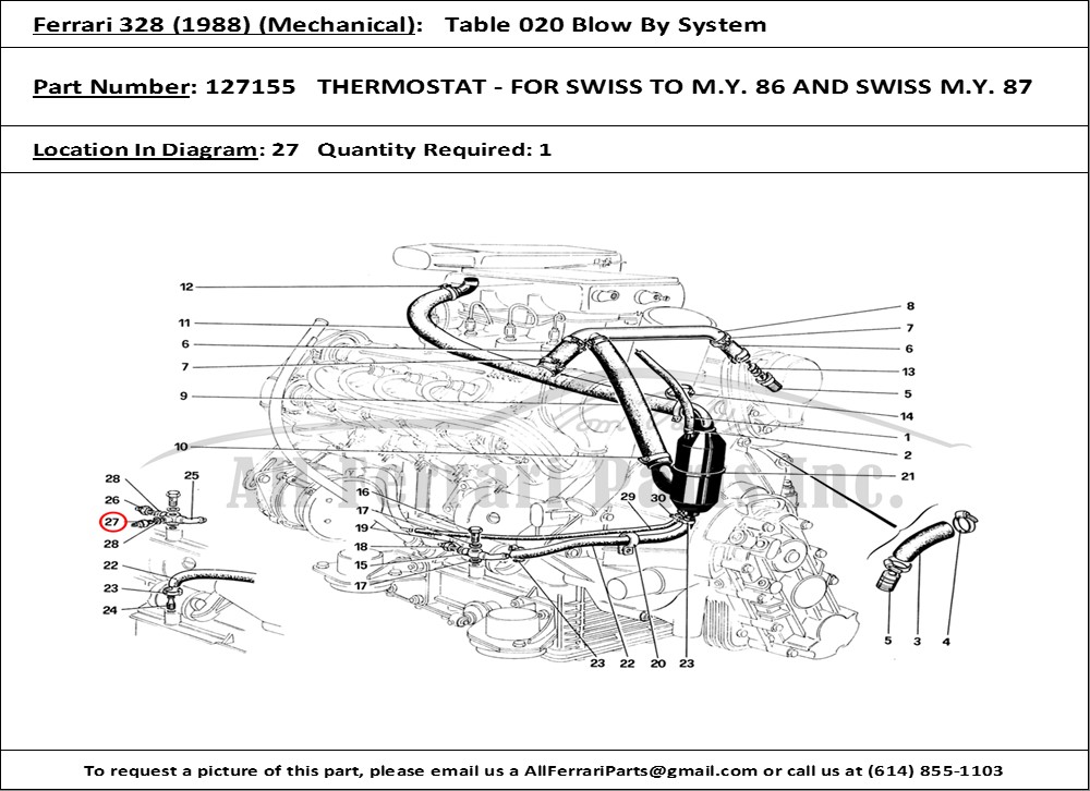 Ferrari Part 127155