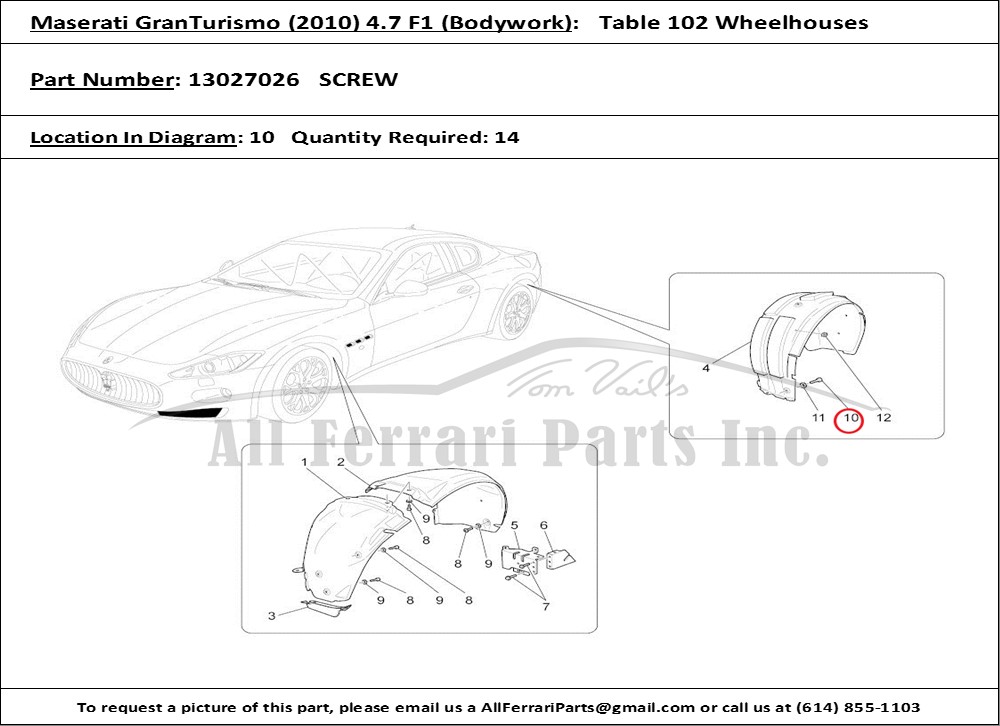 Ferrari Part 13027026