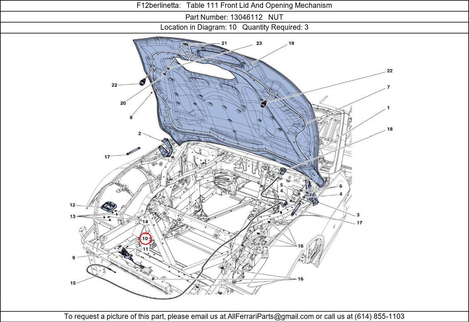 Ferrari Part 13046112