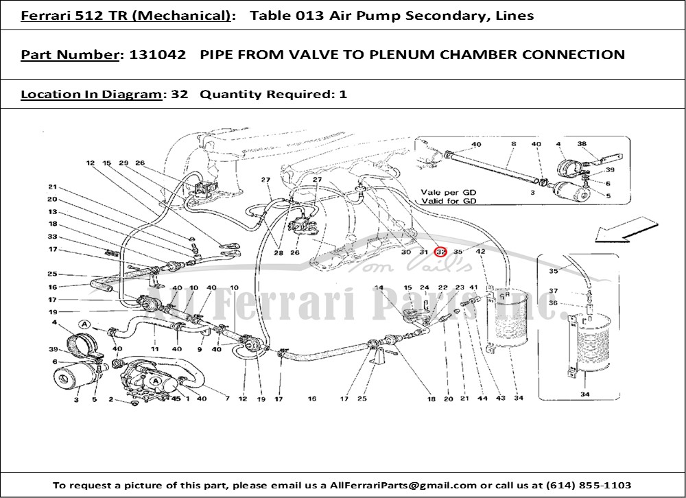 Ferrari Part 131042