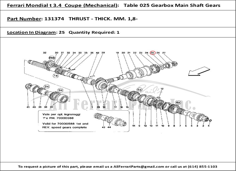 Ferrari Part 131374