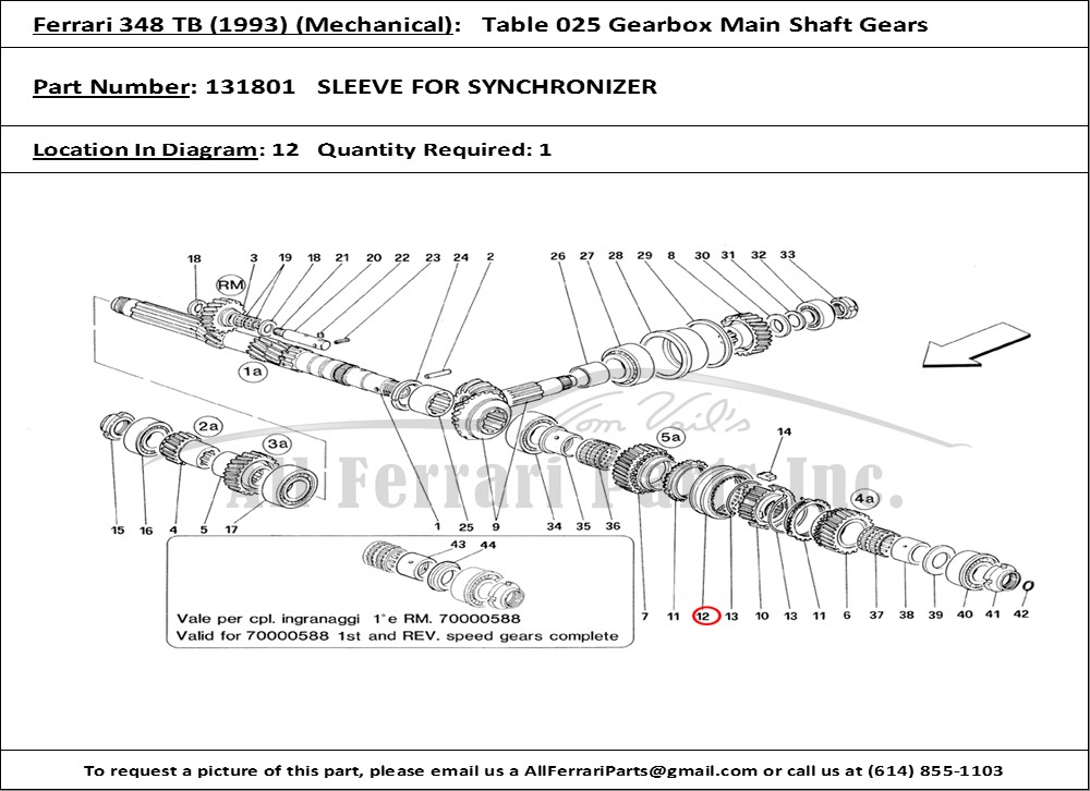 Ferrari Part 131801