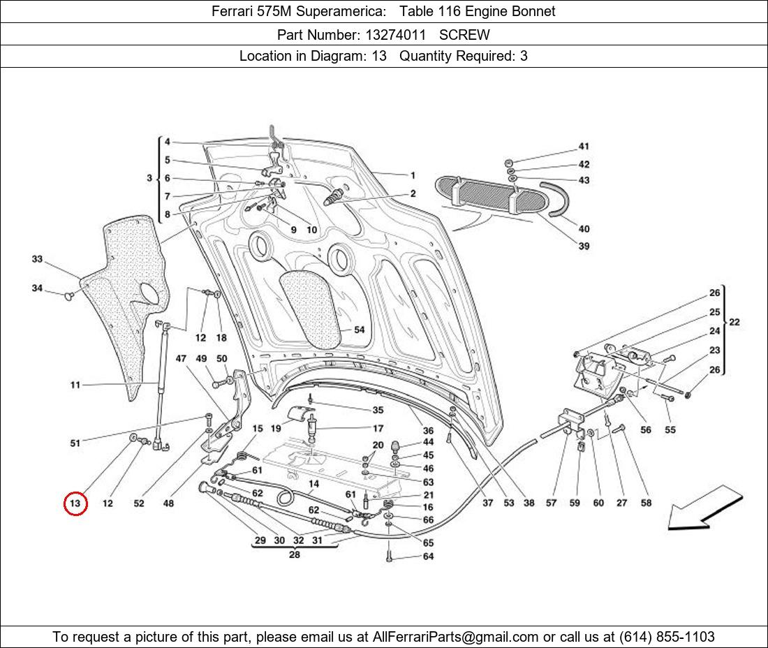 Ferrari Part 13274011