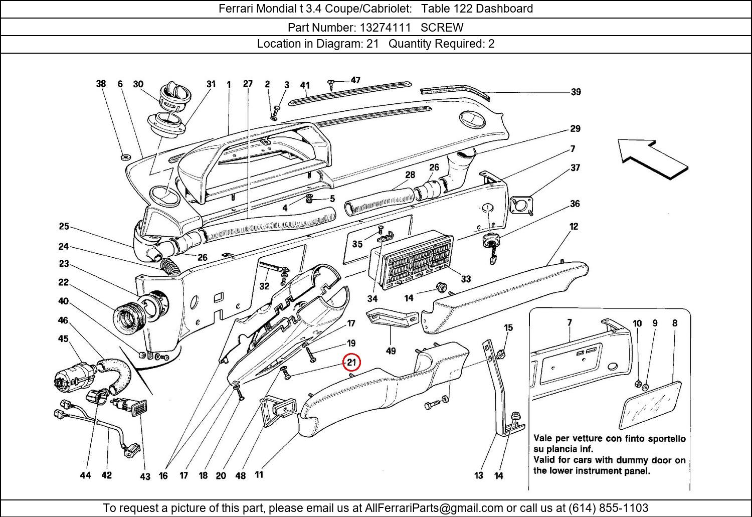 Ferrari Part 13274111