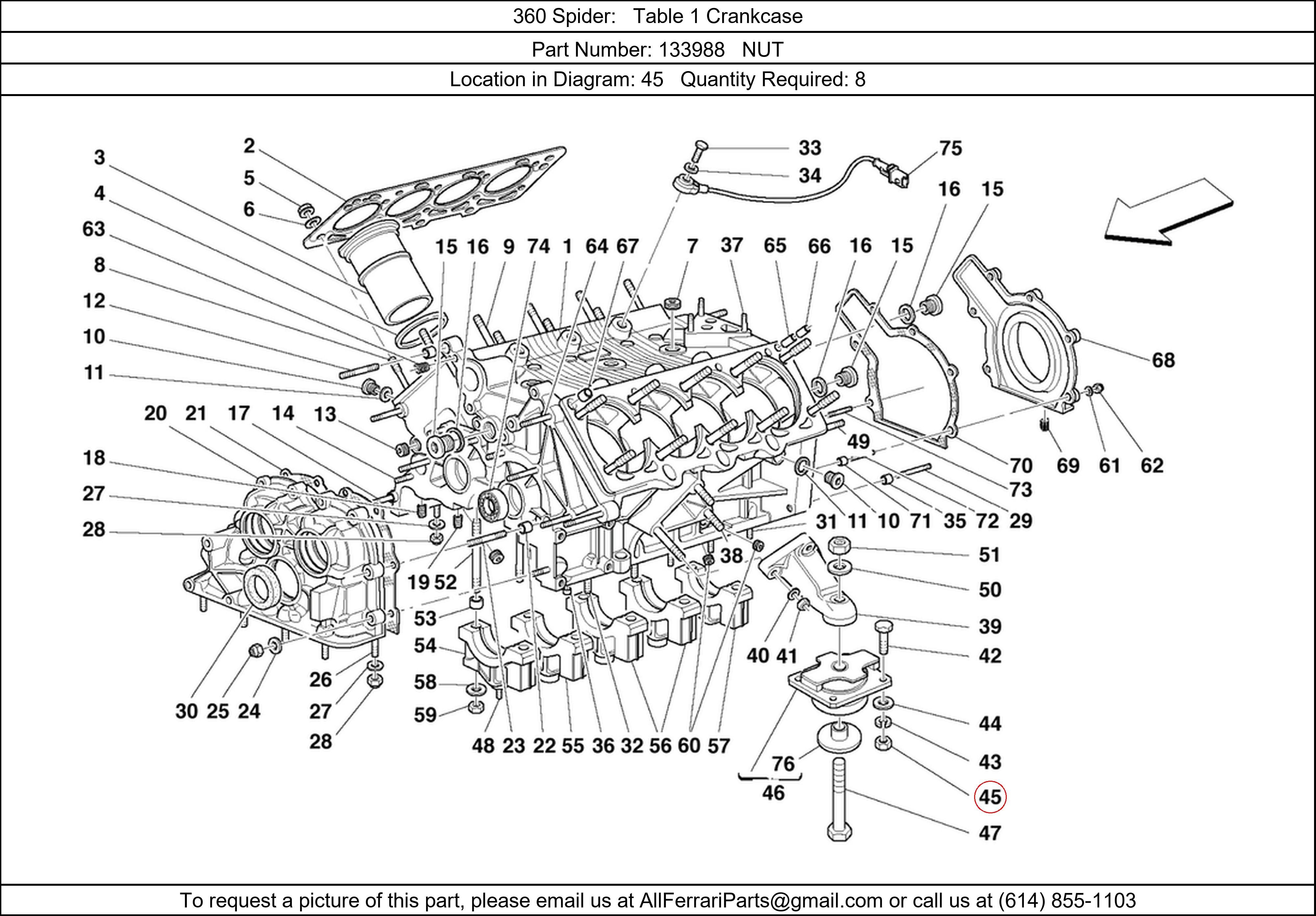 Ferrari Part 133988