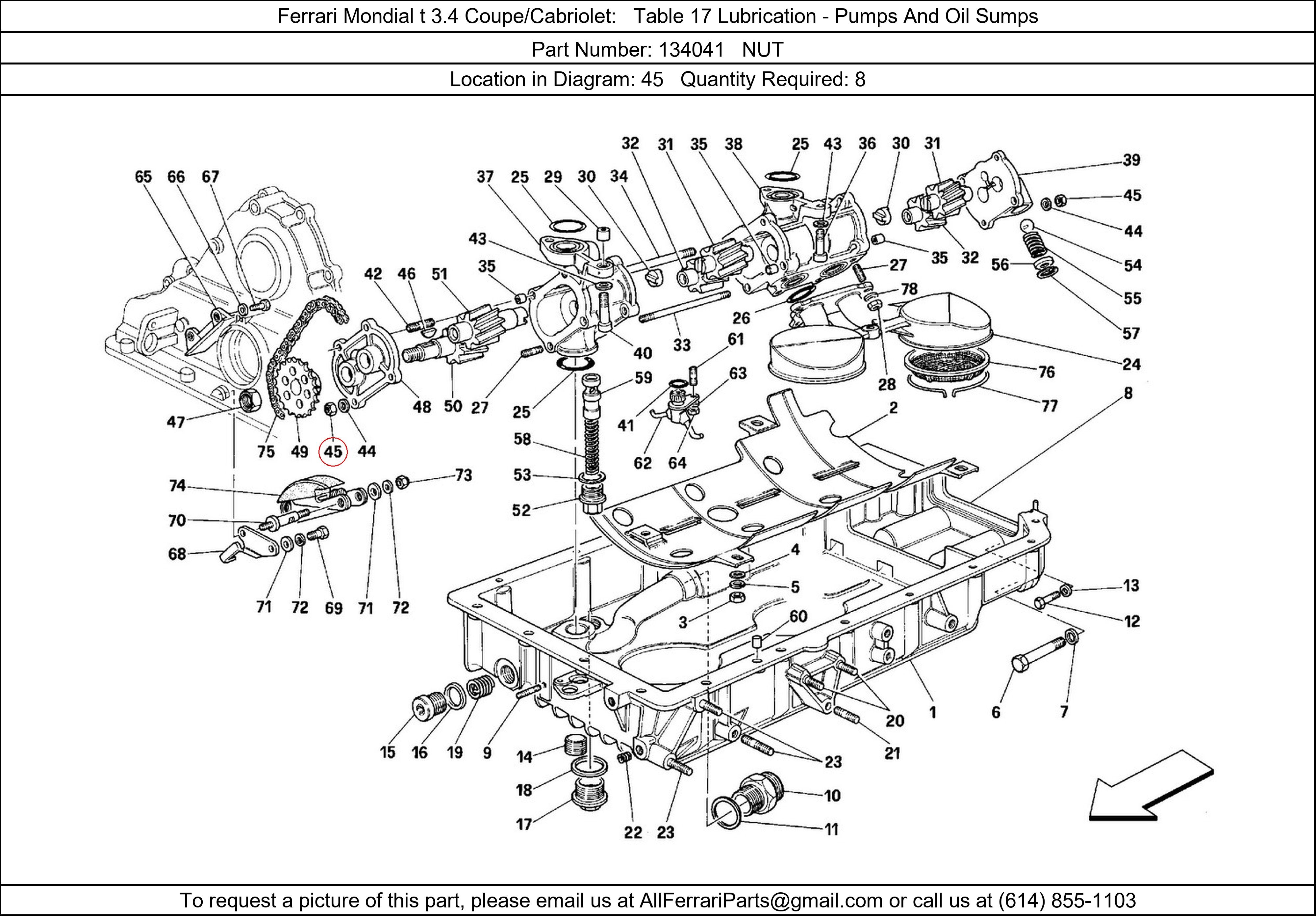 Ferrari Part 134041