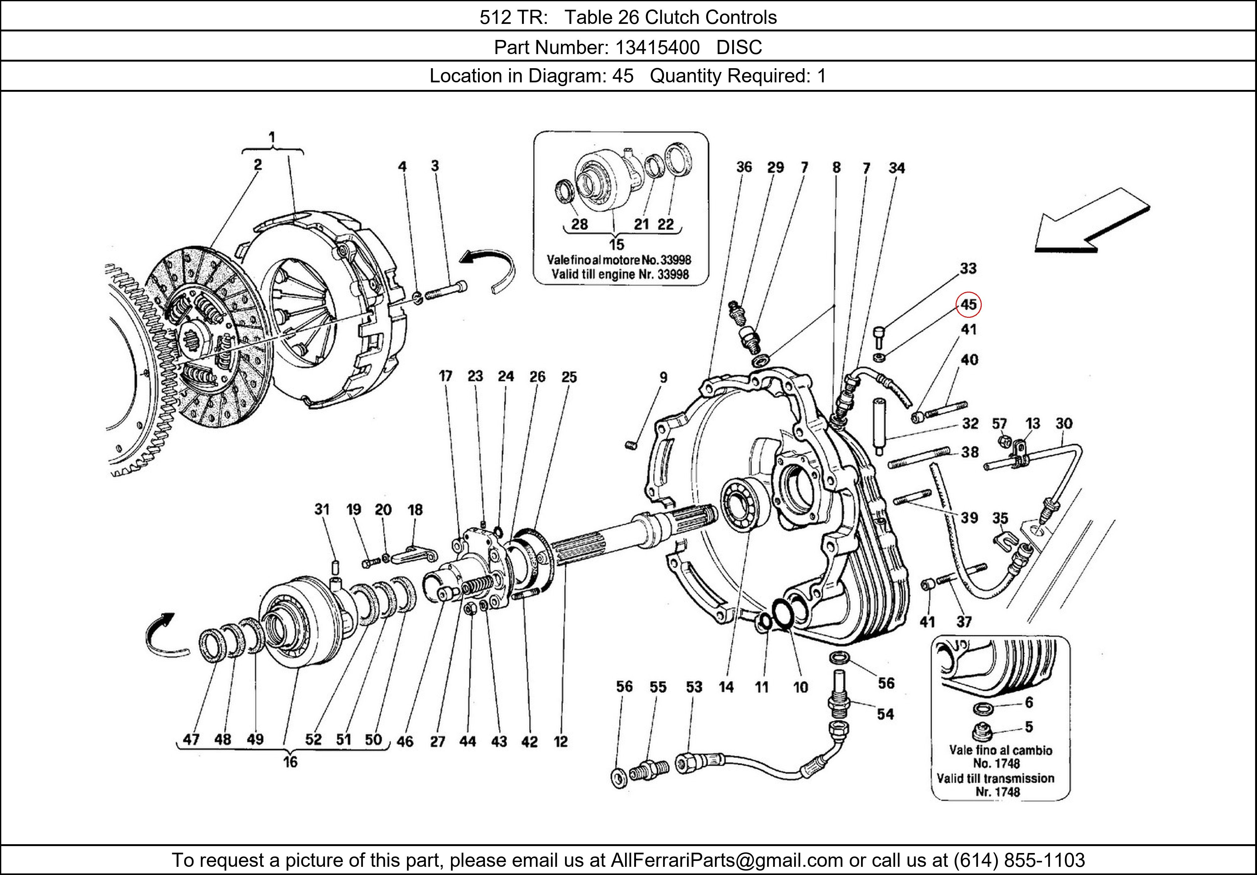 Ferrari Part 13415400