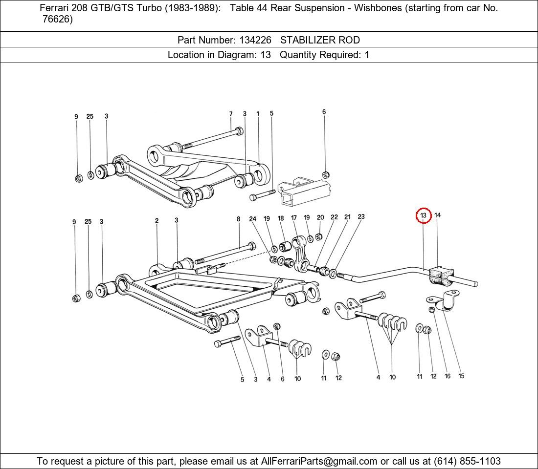 Ferrari Part 134226