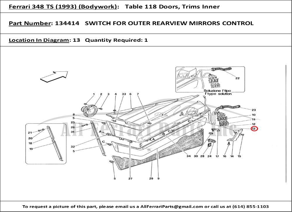 Ferrari Part 134414