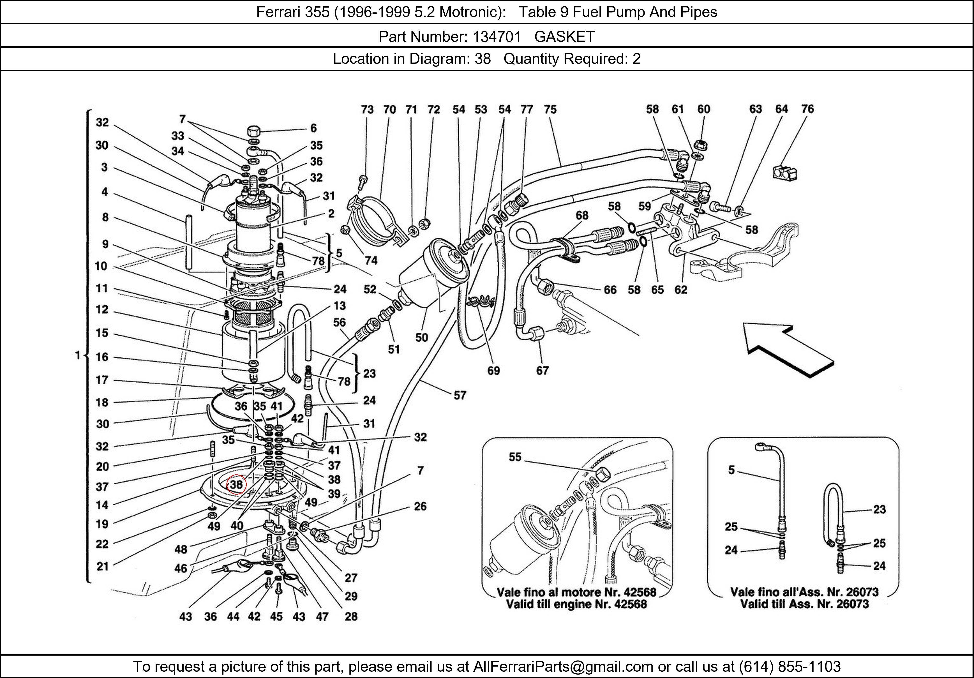 Ferrari Part 134701