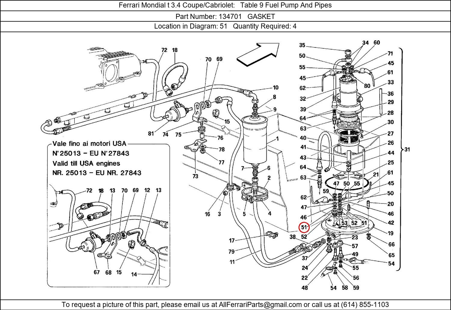 Ferrari Part 134701