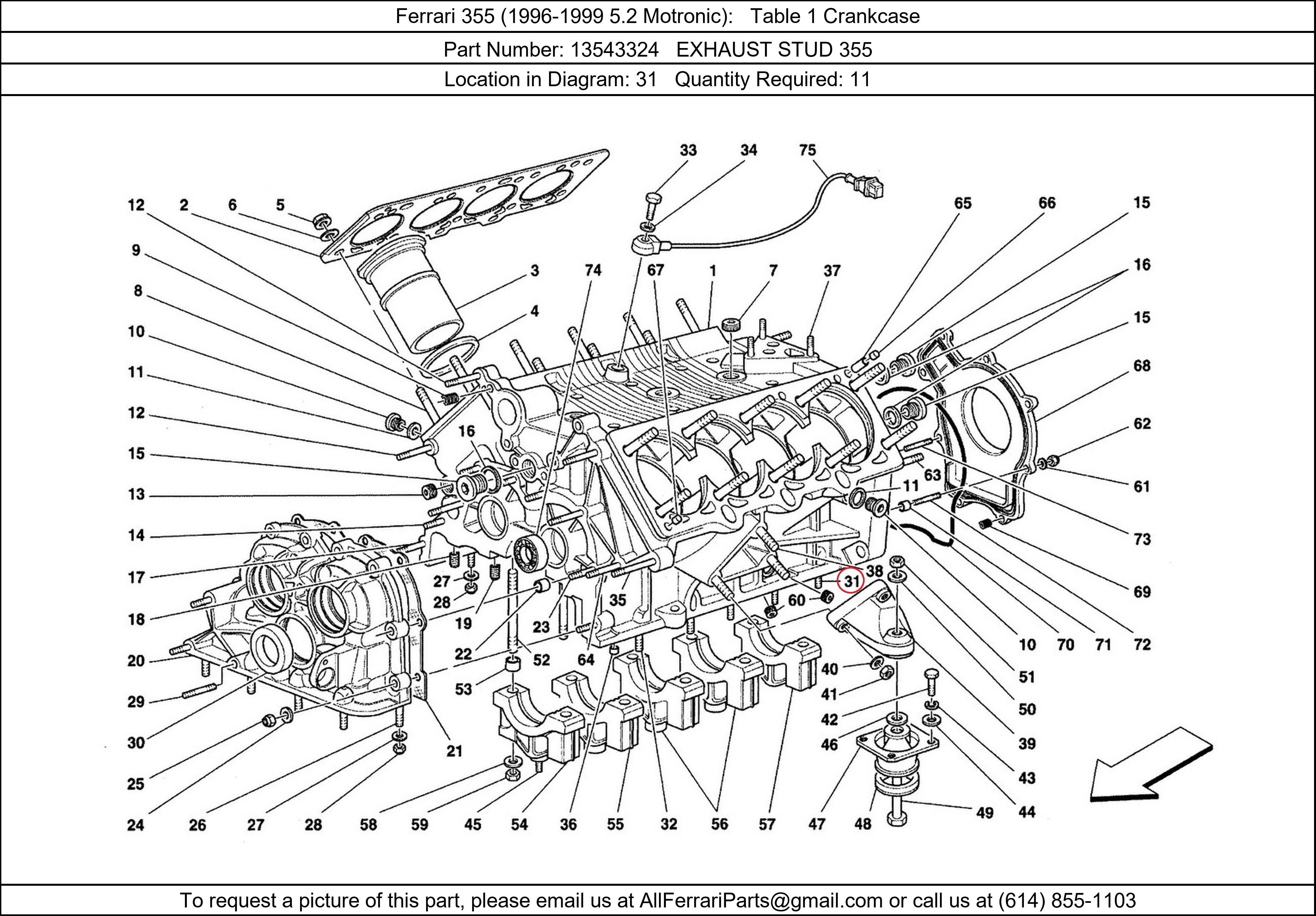 Ferrari Part 13543324