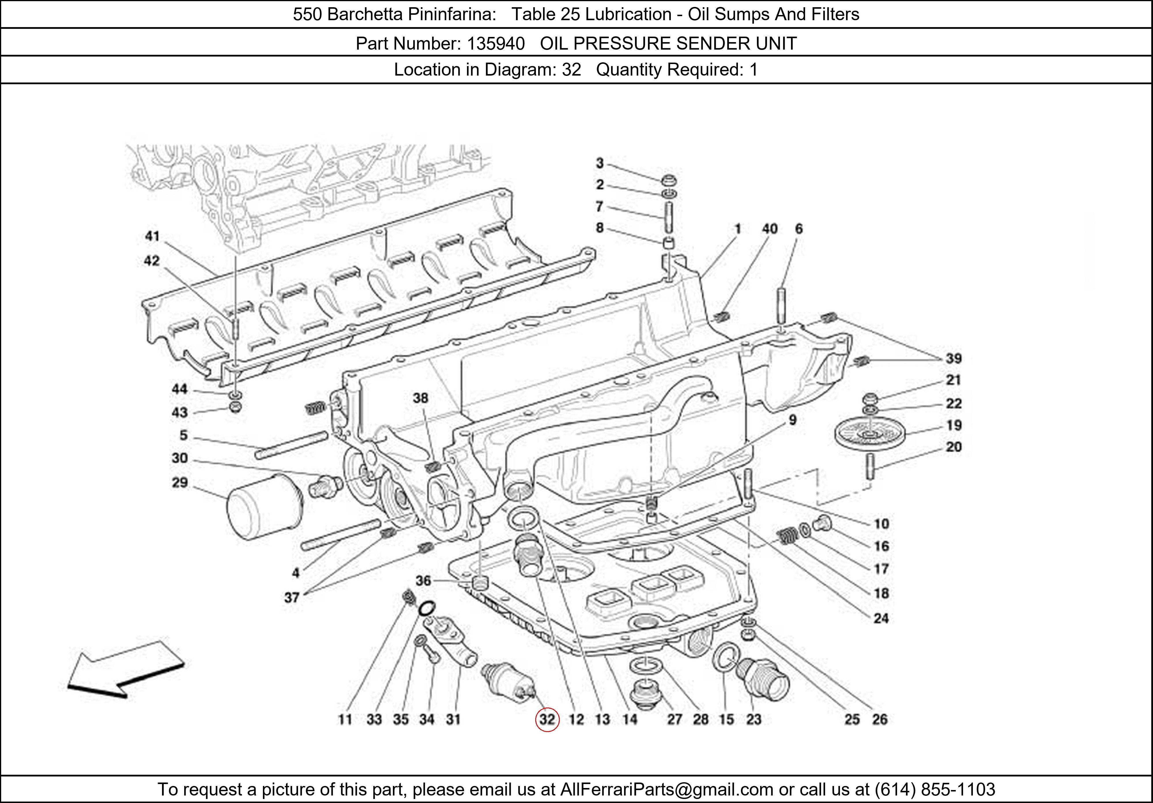 Ferrari Part 135940