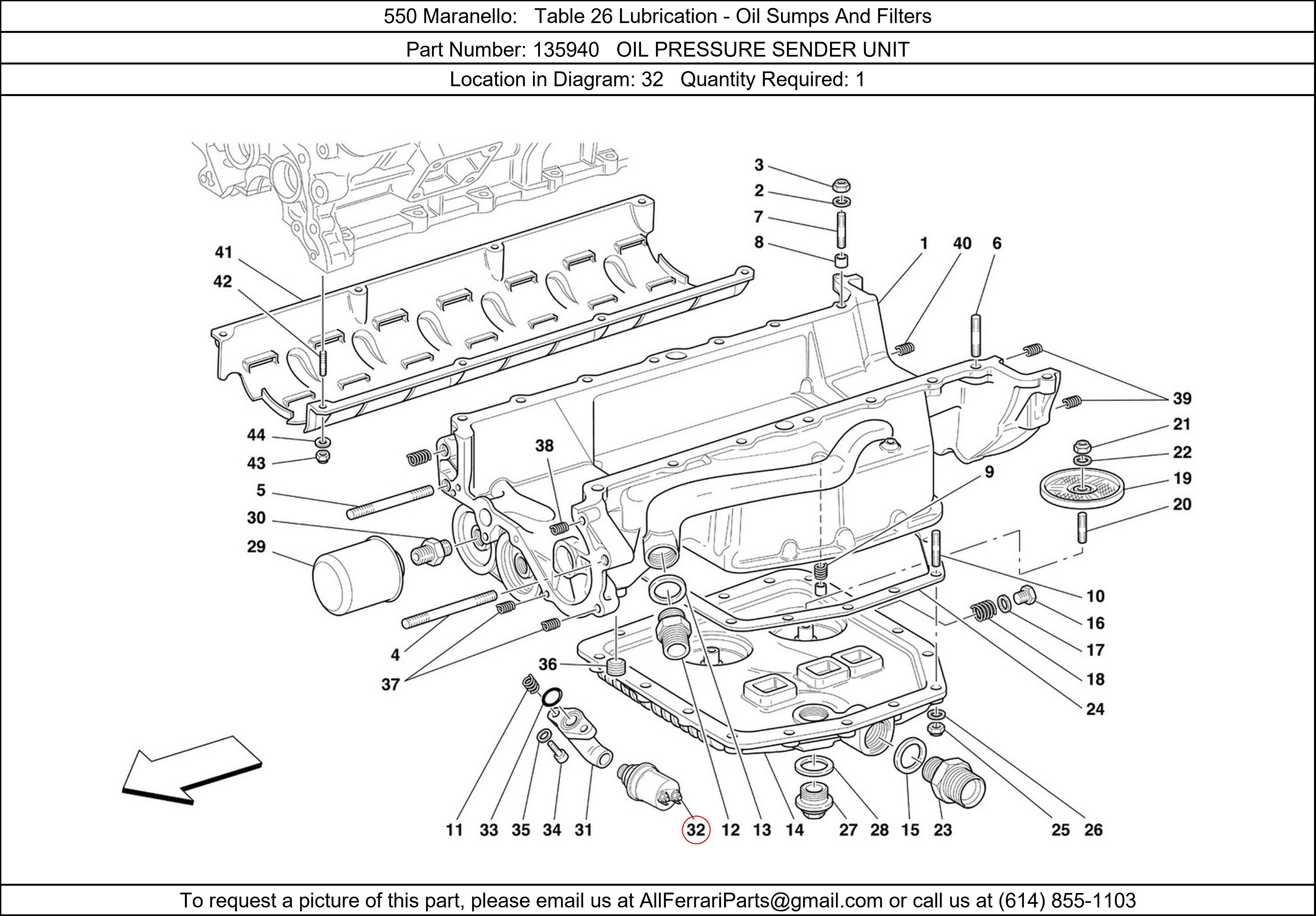 Ferrari Part 135940