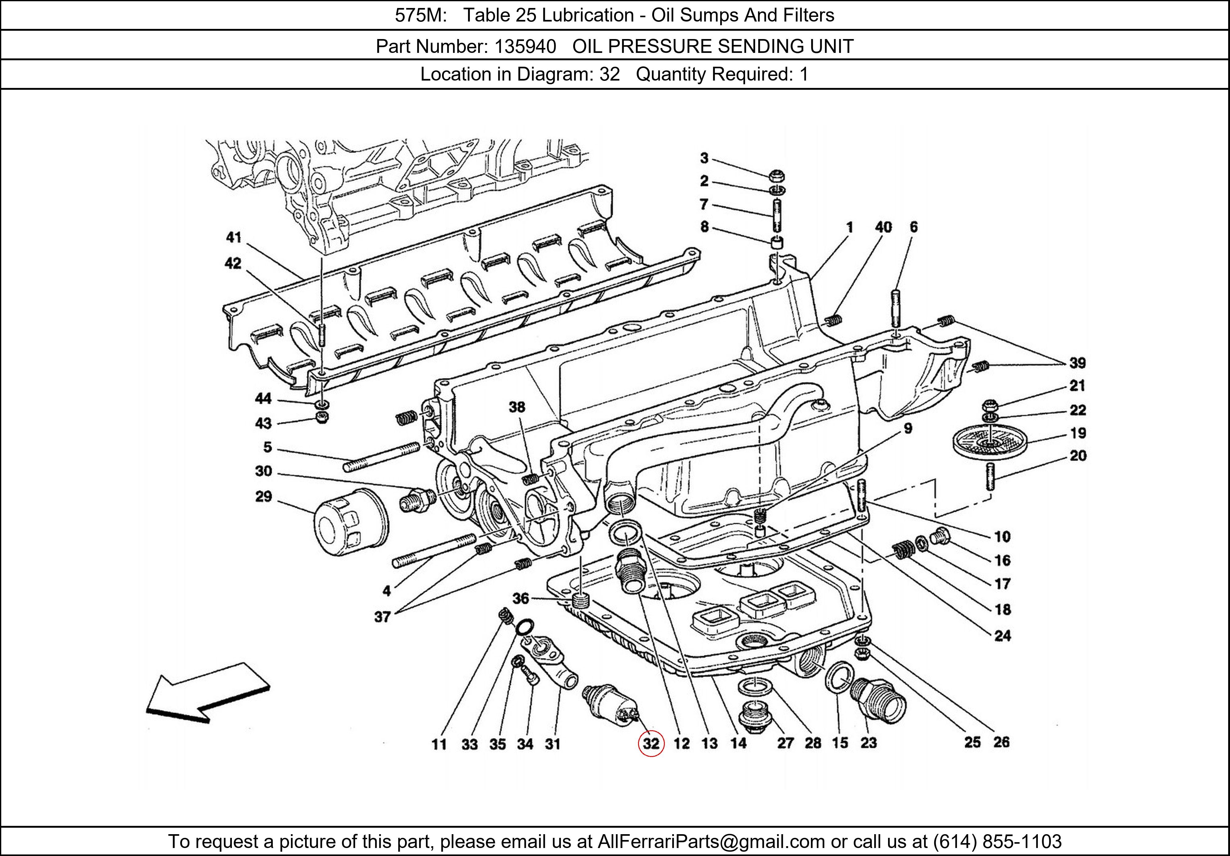 Ferrari Part 135940