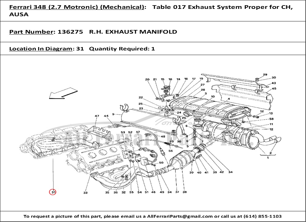 Ferrari Part 136275