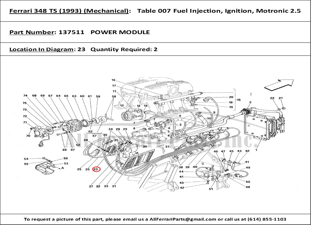 Ferrari Part 137511 POWER MODULE