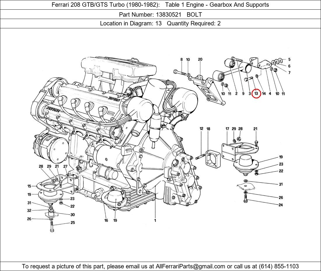 Ferrari Part 13830521