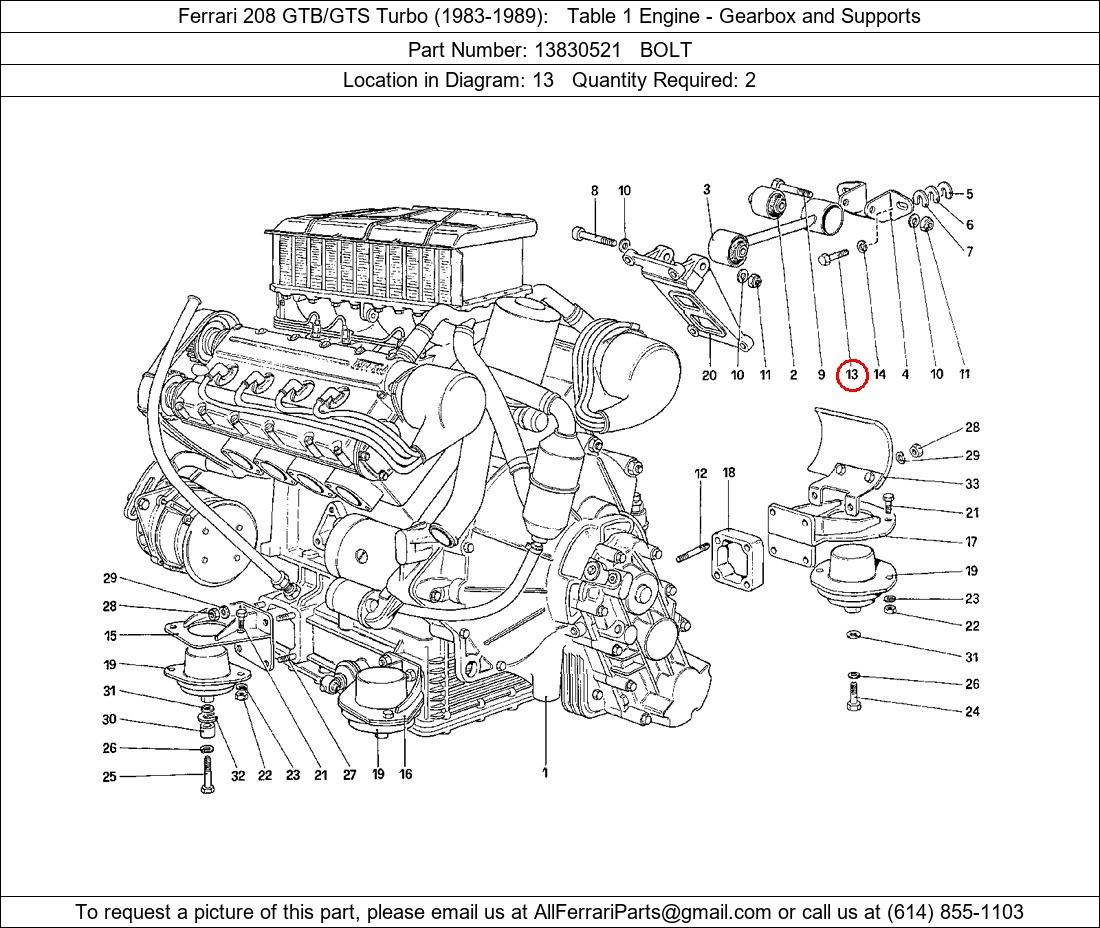 Ferrari Part 13830521