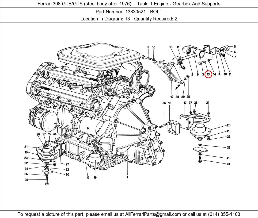 Ferrari Part 13830521