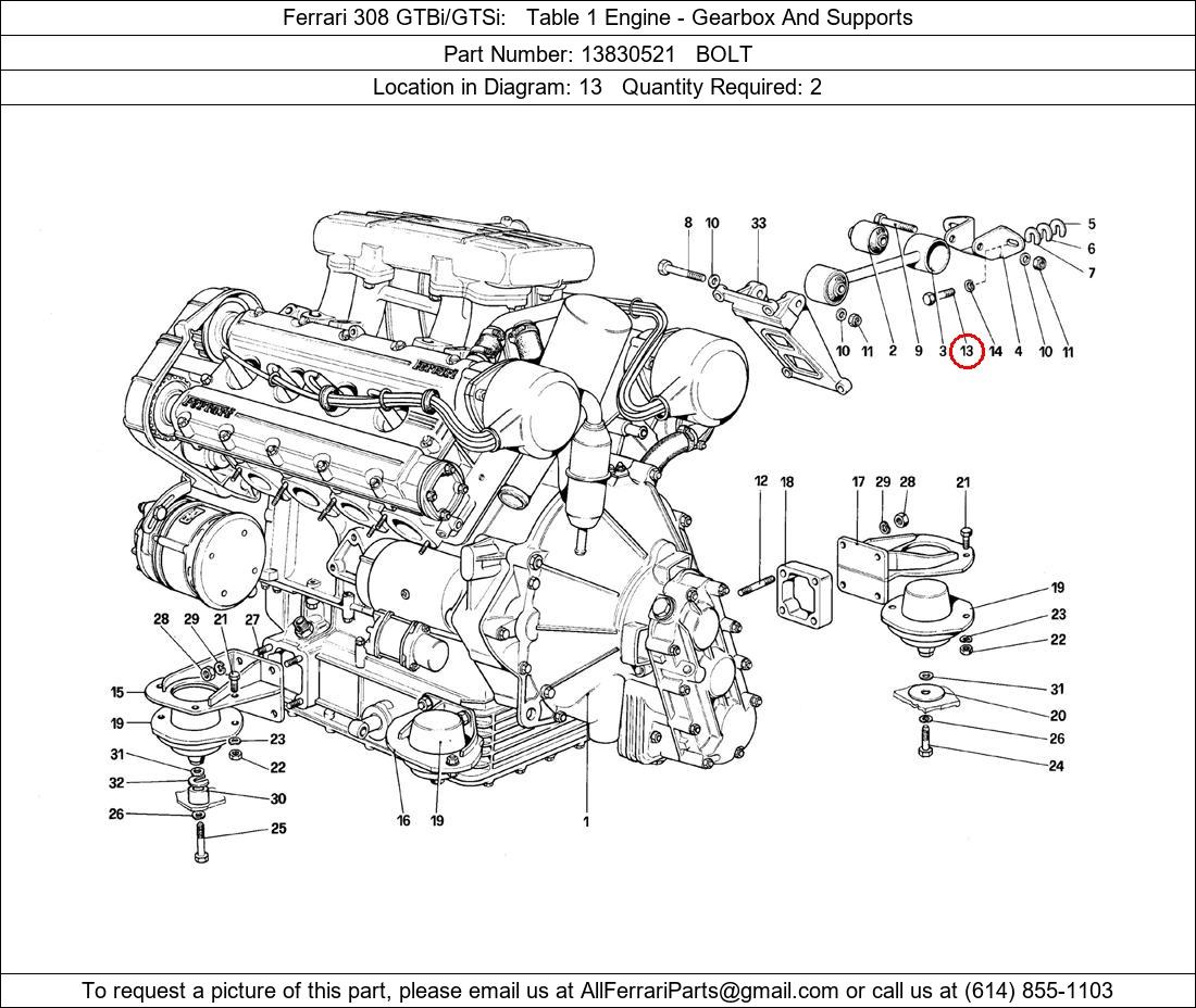 Ferrari Part 13830521