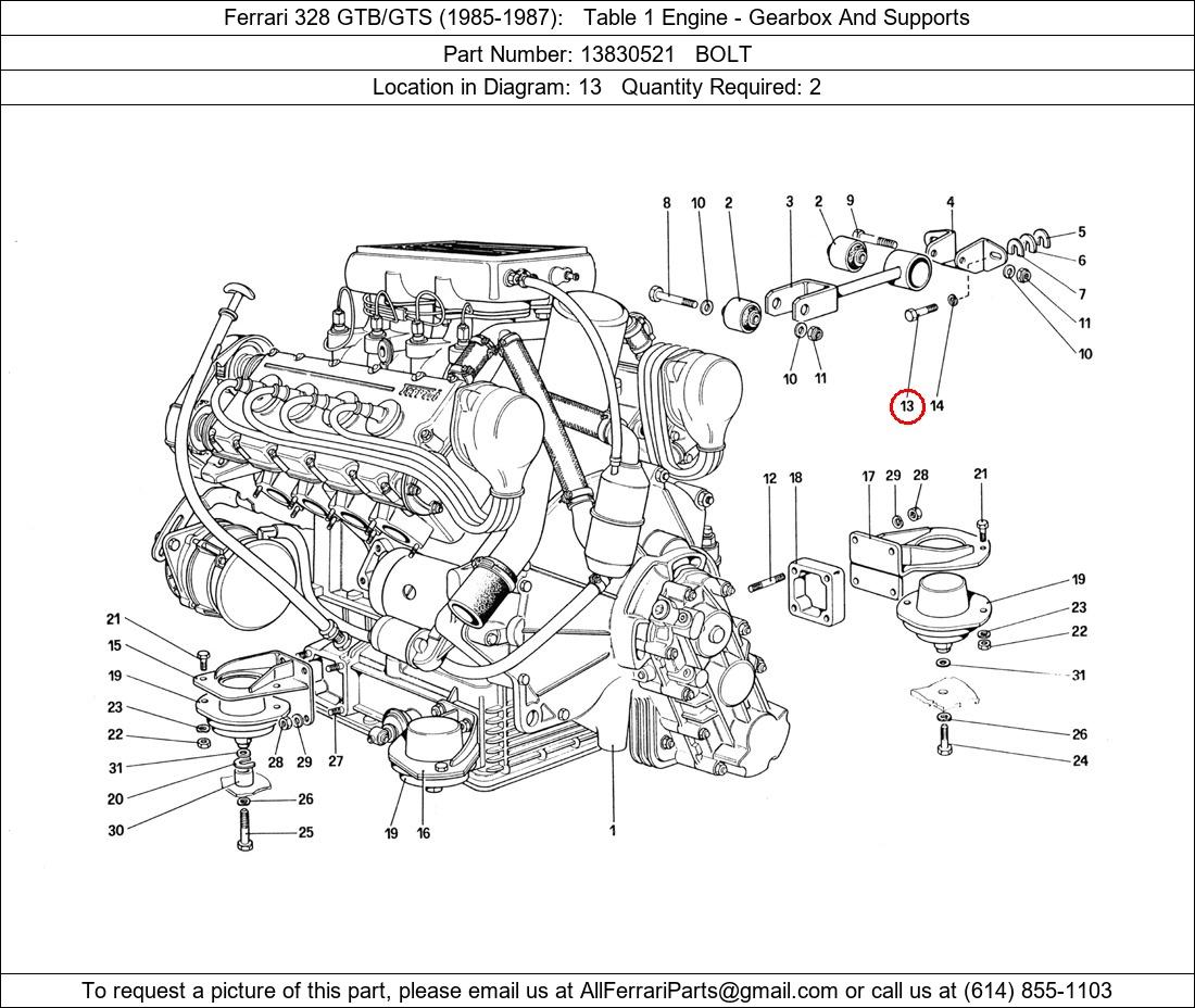 Ferrari Part 13830521