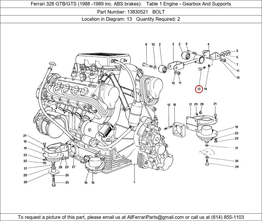 Ferrari Part 13830521