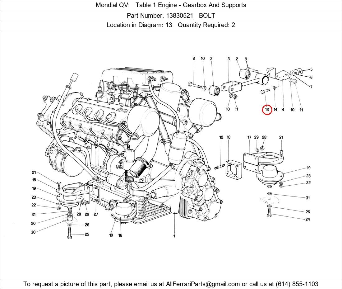 Ferrari Part 13830521