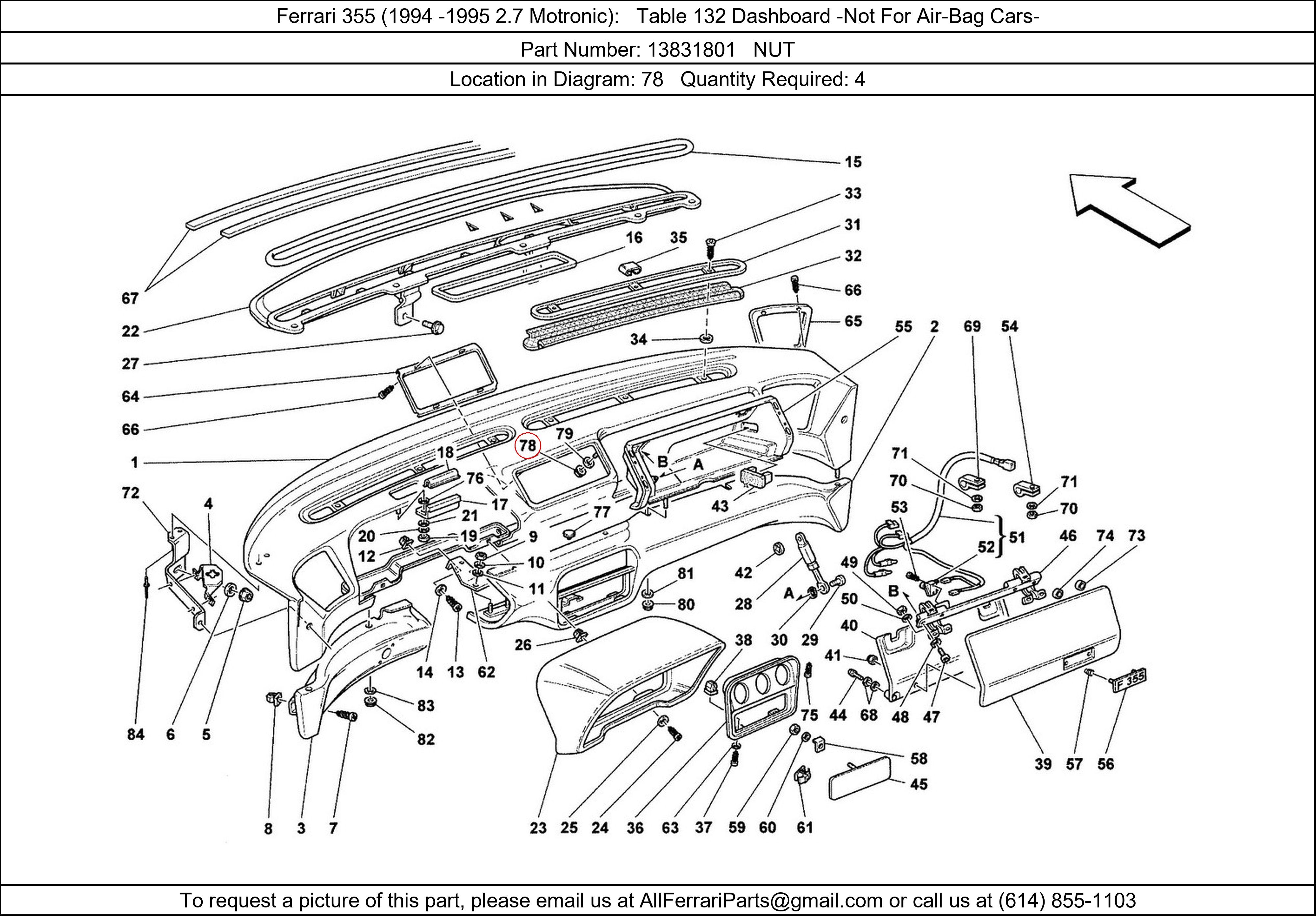 Ferrari Part 13831801