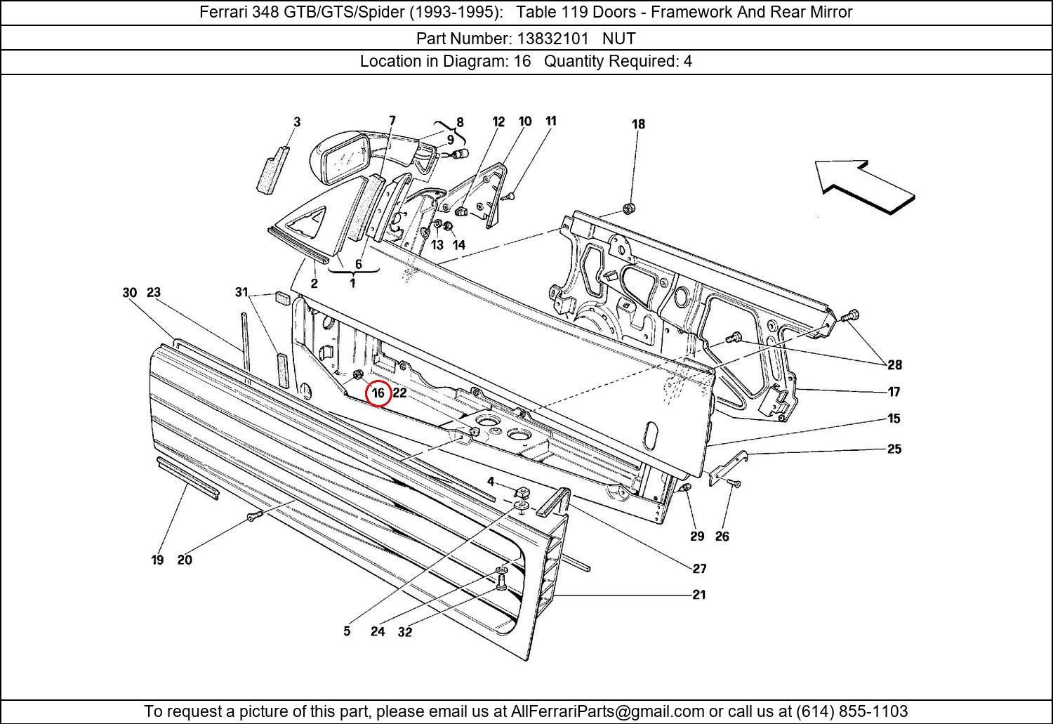 Ferrari Part 13832101