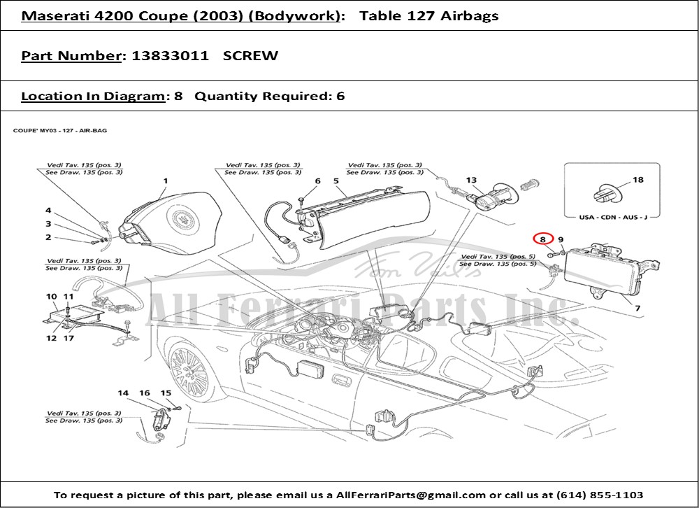 Ferrari Part 13833011