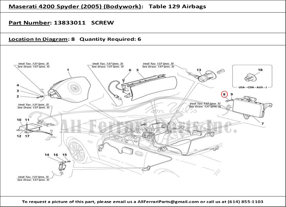 Ferrari Part 13833011