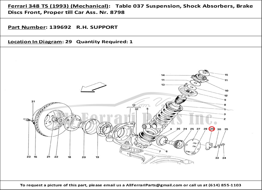 Ferrari Part 139692