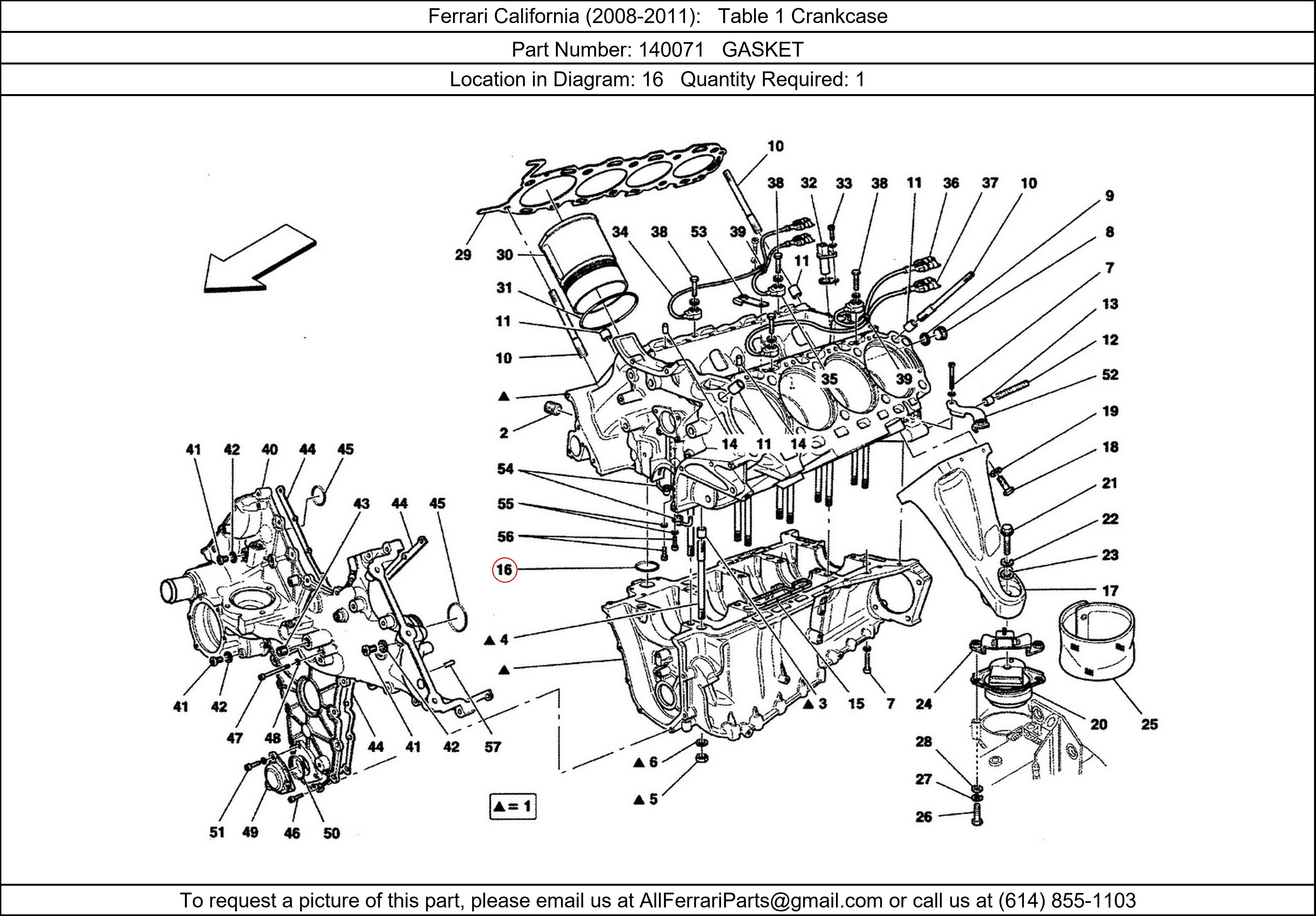 Ferrari Part 140071