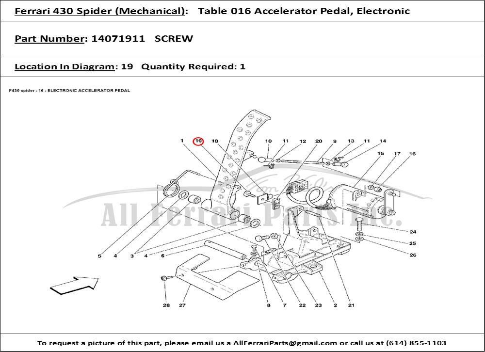 Ferrari Part 14071911