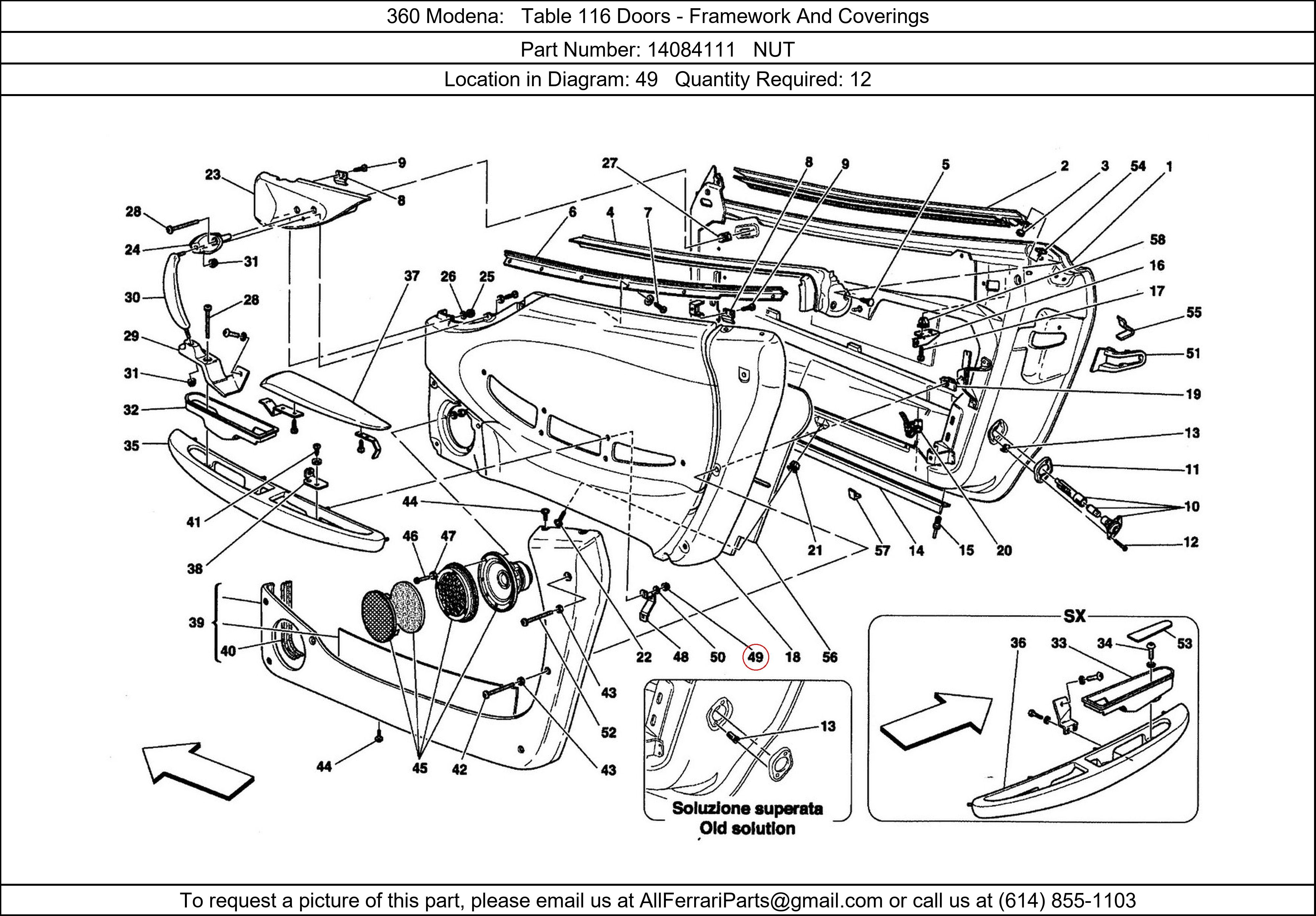 Ferrari Part 14084111