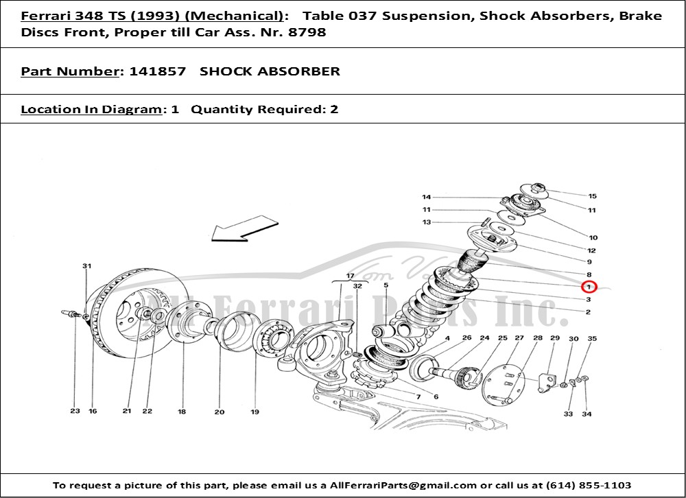 Ferrari Part 141857