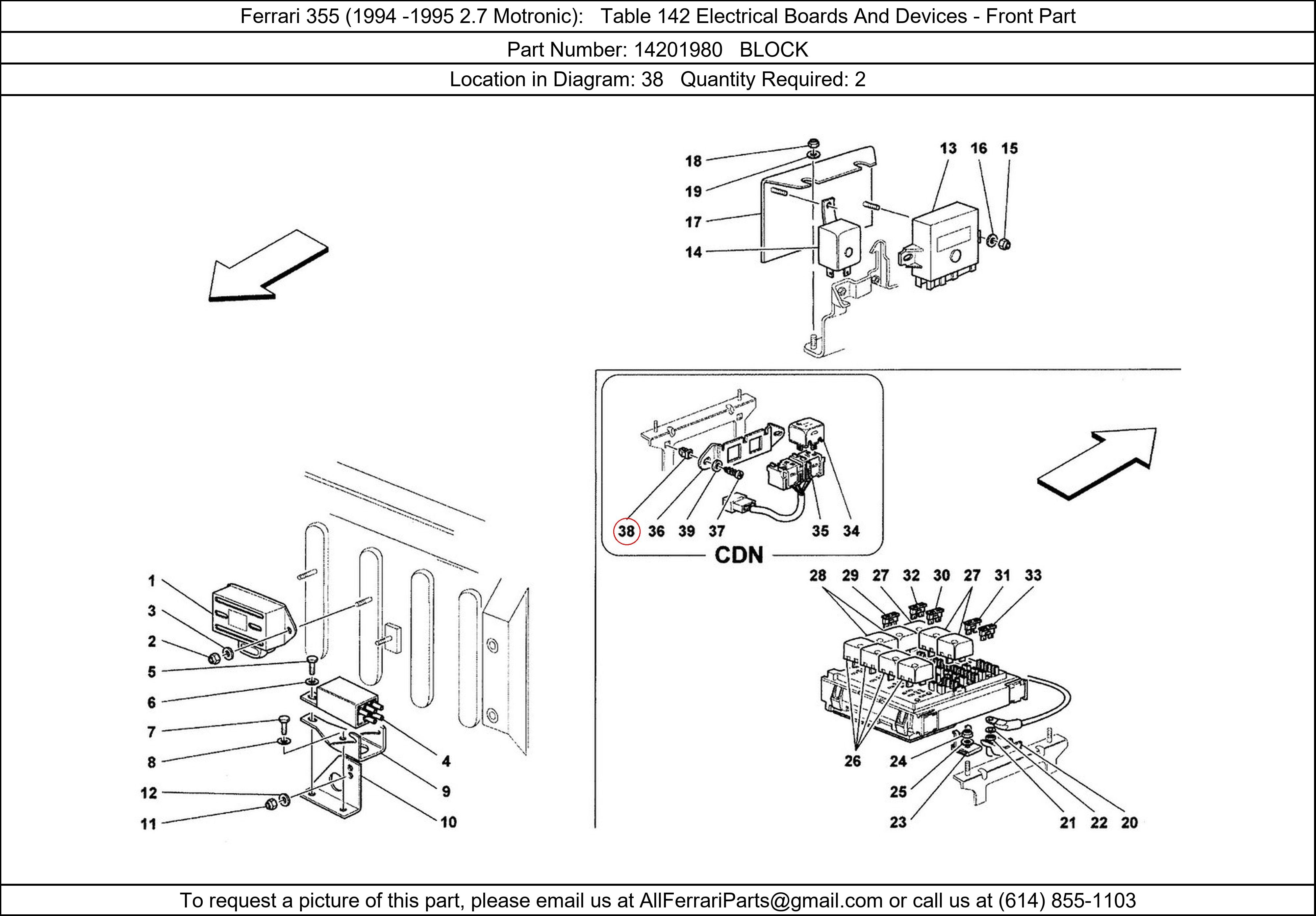 Ferrari Part 14201980