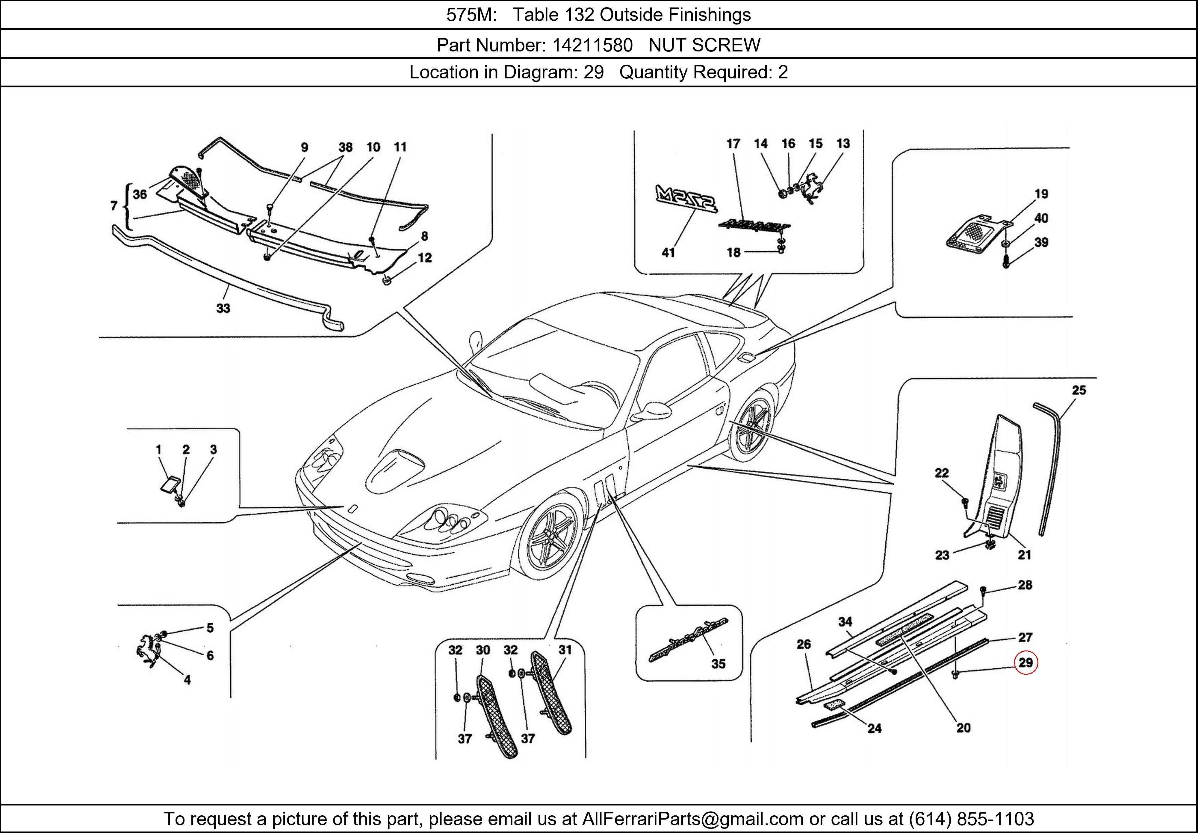 Ferrari Part 14211580