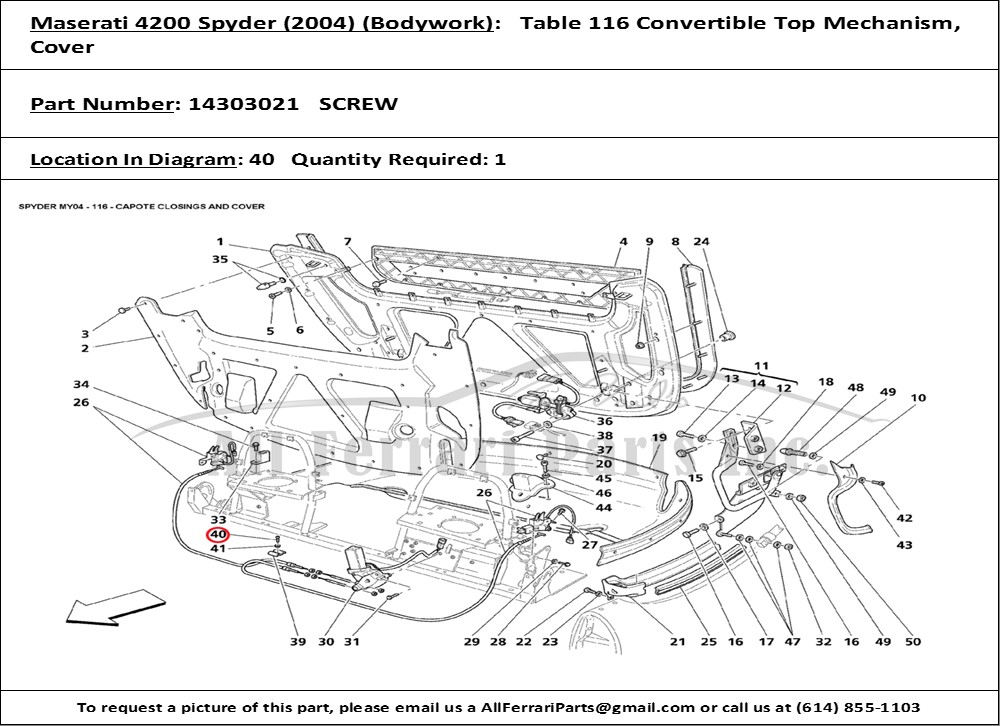 Ferrari Part 14303021