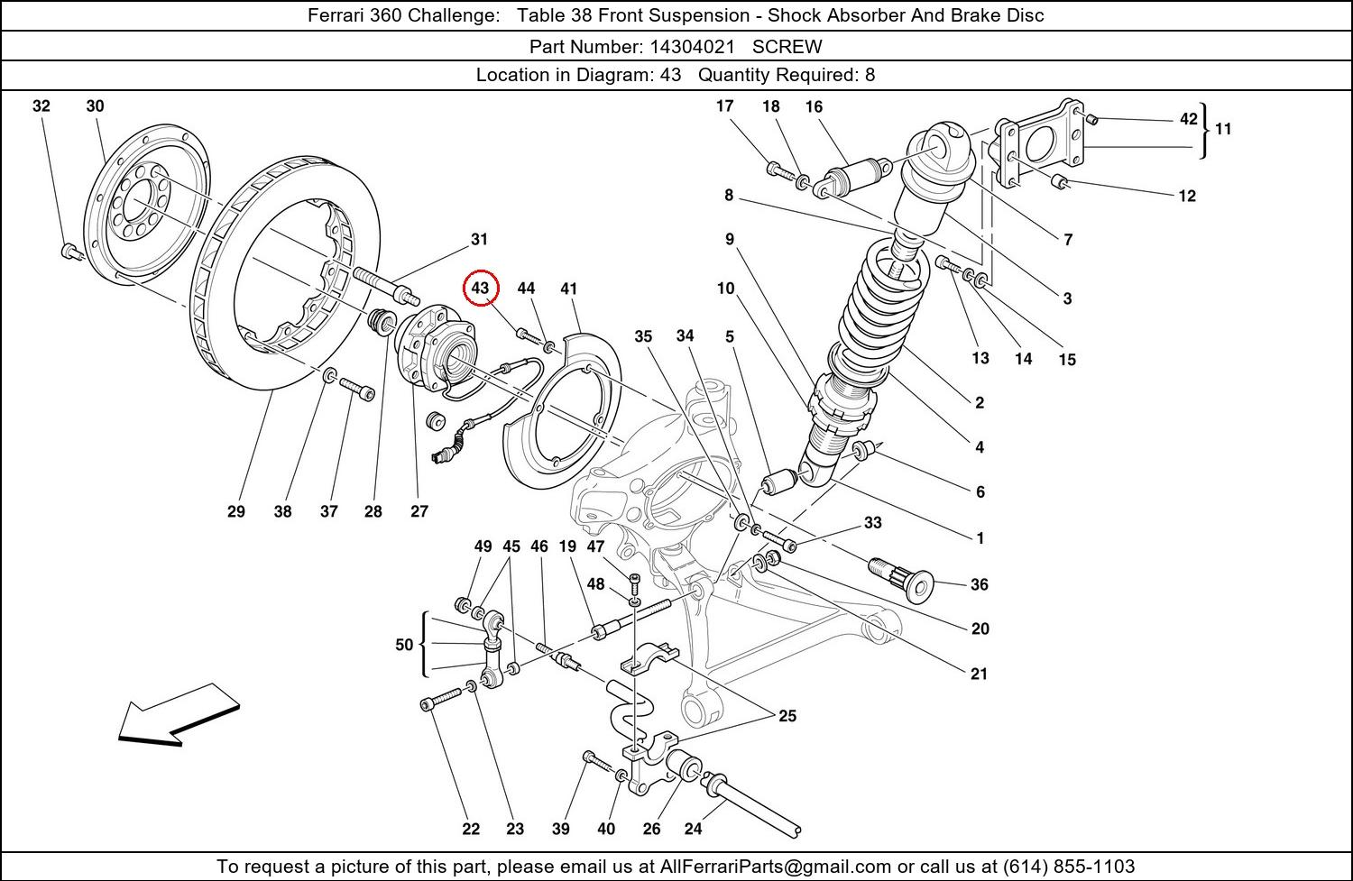 Ferrari Part 14304021
